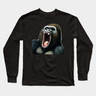 Gorilla painting Long Sleeve T-Shirt